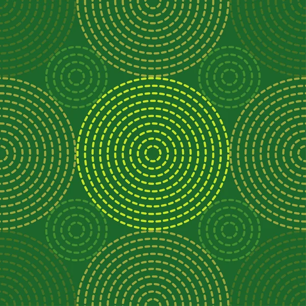 Vektor nahtloses Muster mit gepunkteten Kreisen. — Stockvektor