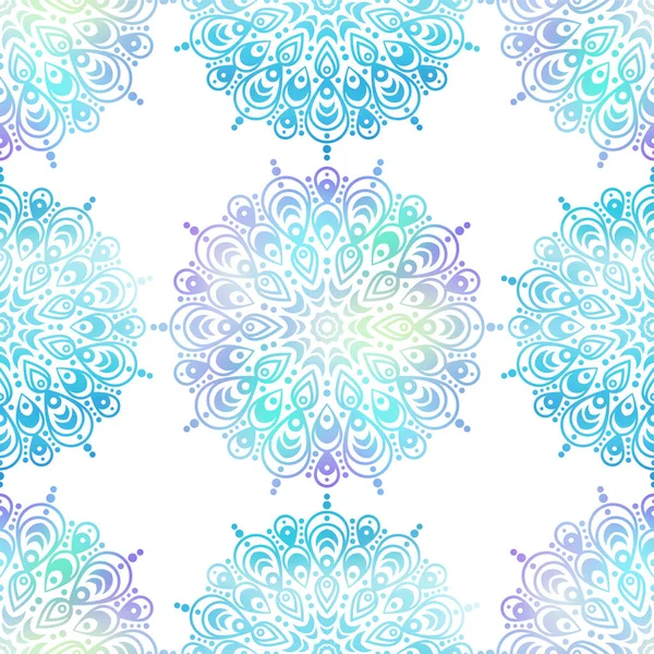 Etniska boho sömlösa mönster. Mandala design i orientalisk stil. Bokeh textur. — Stockfoto