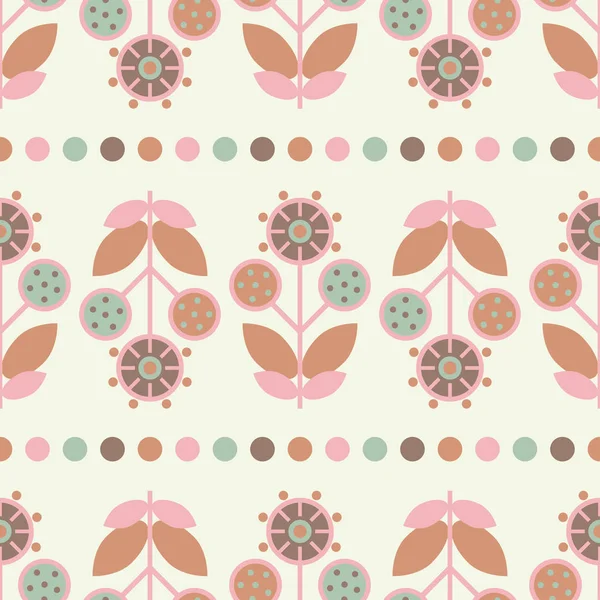 Fond floral décoratif sans couture. Illustration vectorielle . — Image vectorielle