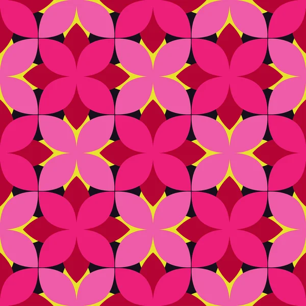 Fond floral décoratif sans couture. Illustration vectorielle . — Image vectorielle