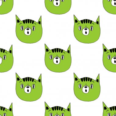 Polka dot kroki seamless modeli. Vektör çizim. Retro motifi. 