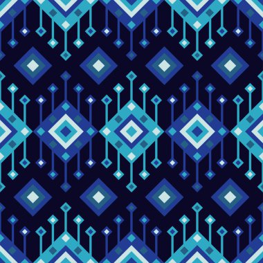 Etnik boho seamless modeli. Vektör çizim.