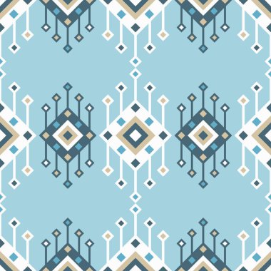 Etnik boho seamless modeli. Vektör çizim.