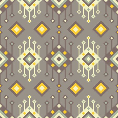 Etnik boho seamless modeli. Vektör çizim.