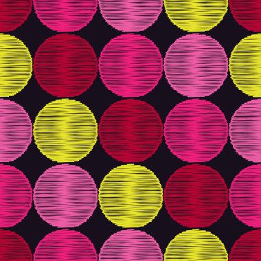 Polka dot seamless modeli. Vektör çizim. Retro motifi. 