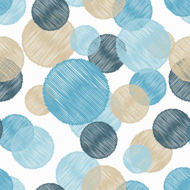 Polka dot seamless modeli. Vektör çizim. Retro motifi. 