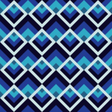 Dikişsiz soyut geometrik desen. Vektör çizim. Tekstil rapport.