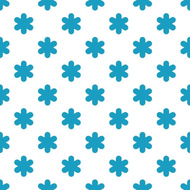 Dekoratif kar taneleri ile sorunsuz arka plan. Düz tasarım. Tekstil rapport.