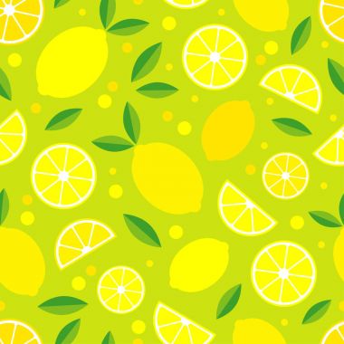 Dekoratif limon ile Seamless modeli. Tropikal meyve. Tekstil rapport.