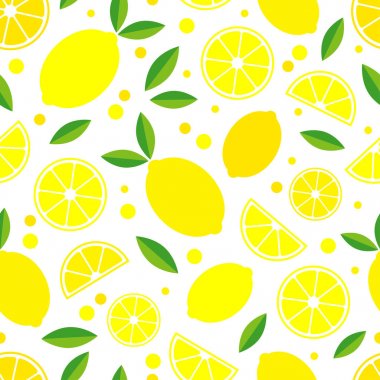 Dekoratif limon ile Seamless modeli. Tropikal meyve. Tekstil rapport.