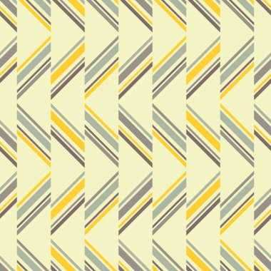 Dikişsiz soyut sarı ve gri geometrik desen. Vektör çizim. Tekstil rapport.