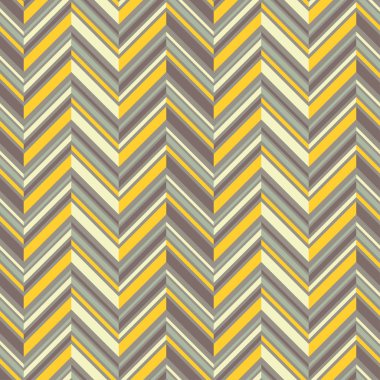 Dikişsiz soyut sarı ve gri geometrik desen. Vektör çizim. Tekstil rapport.