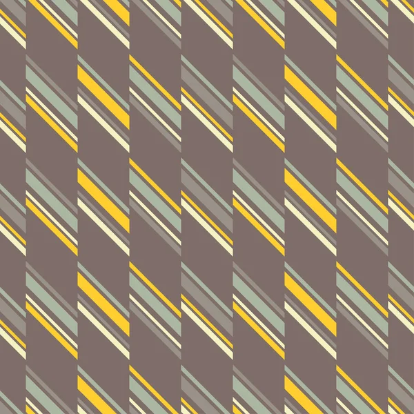 Patrón geométrico abstracto sin costuras amarillo y gris. Ilustración vectorial. Relación textil . — Vector de stock