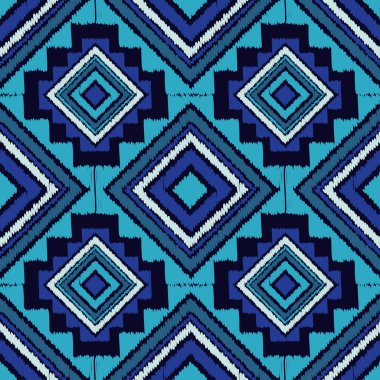 Etnik boho seamless modeli. Nakış kumaş üzerine. Retro motif. Vektör çizim. Tekstil rapport.