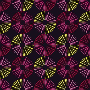Polka dot seamless modeli. Vektör çizim. Tekstil rapport.