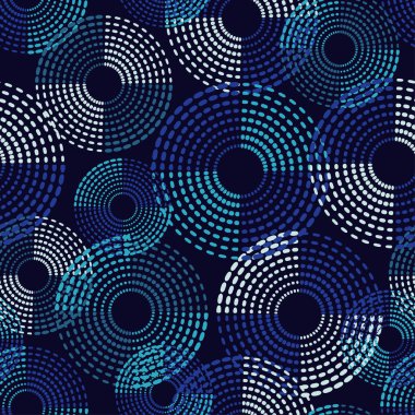 Polka dot seamless modeli. Vektör çizim. Tekstil rapport.