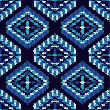 Etnik boho seamless modeli. Retro motif. Vektör çizim. Tekstil rapport.