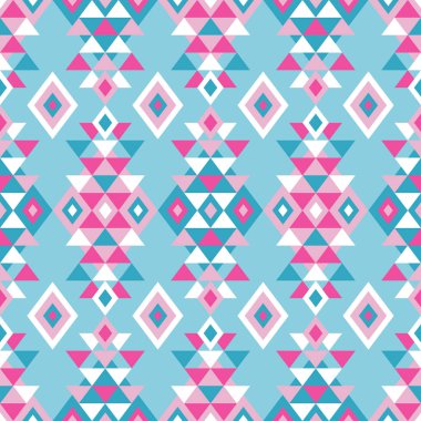 Etnik boho seamless modeli. Kabile sanat baskı, yinelenebilir arka plan. Retro motif. Vektör çizim. Tekstil rapport.
