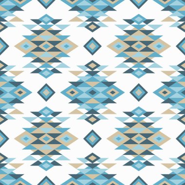 Etnik boho seamless modeli. Kabile sanat baskı, yinelenebilir arka plan. Retro motif. Vektör çizim. Tekstil rapport.