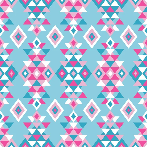 Etniska boho sömlösa mönster. Tribal konst tryck, repeterbara bakgrund. Retro motiv. Vektorillustration. Textil rapport. — Stock vektor