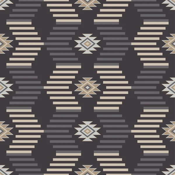 Ethnic boho seamless pattern. Tribal art print, repeatable background. Retro motif. Vector illustration. Textile rapport. — Stock Vector