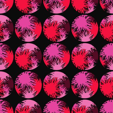 Polka dot seamless modeli. Spot doku. Vektör çizim. Tekstil rapport.