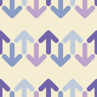 Sorunsuz vektör arka plan dekoratif oklarla. Düz tasarım. Tekstil rapport.