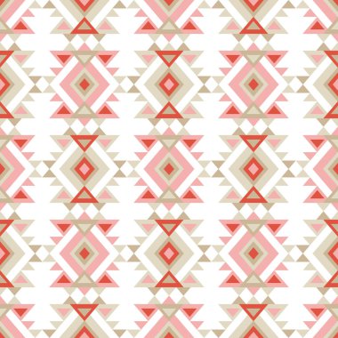 Etnik boho seamless modeli. Kabile sanat baskı, yinelenebilir arka plan. Retro motif. Vektör çizim. Tekstil rapport.