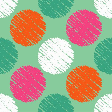 Polka dot seamless modeli. Sıfırdan doku. Vektör çizim. Tekstil rapport.