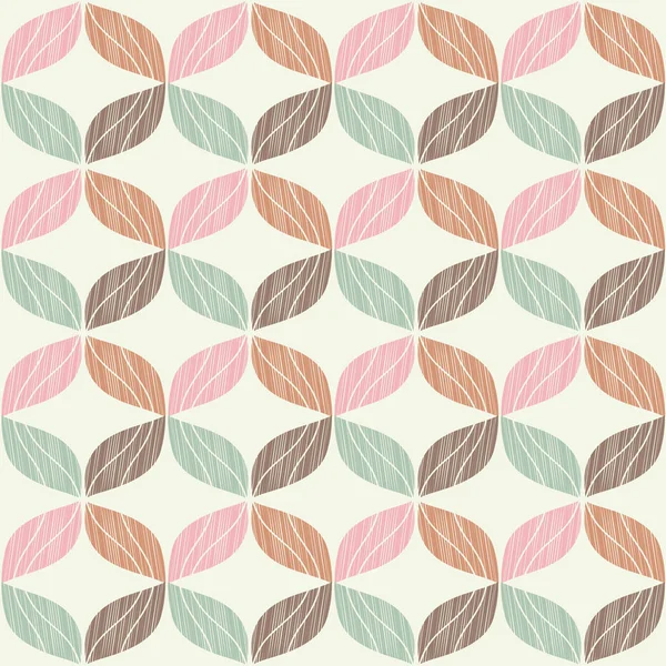 Seamless background with decorative leaves. Wood texture. Textile rapport. — Stock Vector