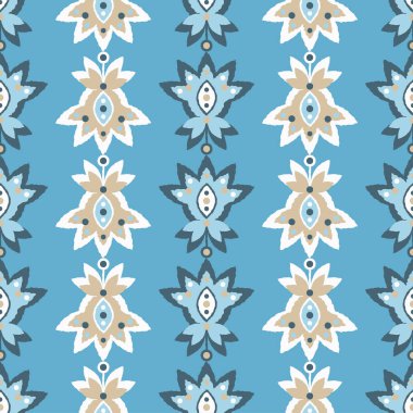 Etnik boho seamless modeli. Retro motif. Tekstil rapport.