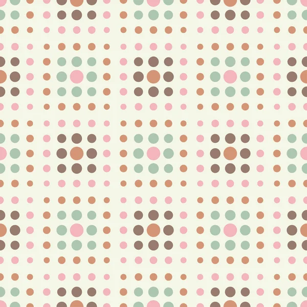 Naadloze achtergrond met abstracte geometrische patroon. Polka dot. Textiel rapport. — Stockvector