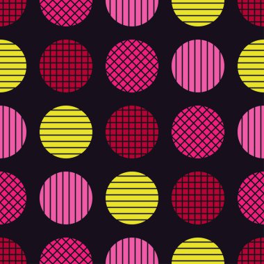 Polka dot seamless modeli. Tekstil rapport.