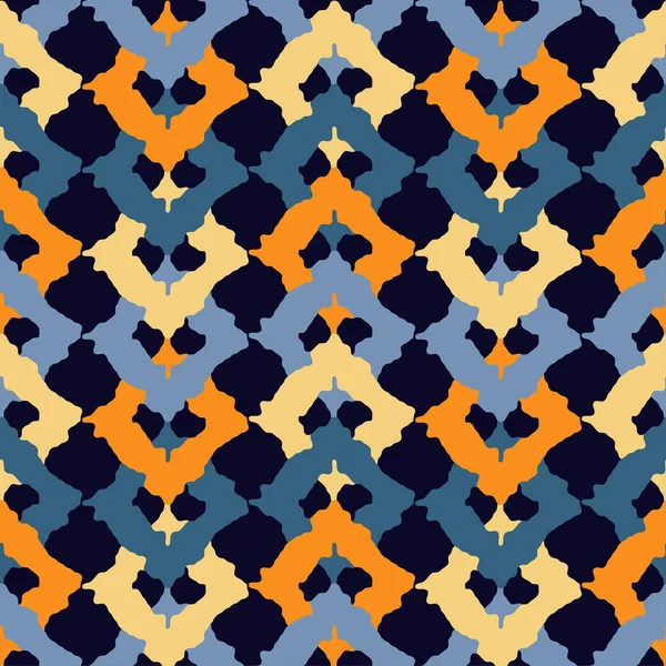 抽象的な幾何学的パターンとシームレスな背景は。繊維関係. — ストックベクタ