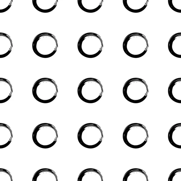 シームレス パターンの黒い汚れ。白い背景上に分離。ベクトルの図。繊維関係. — ストックベクタ