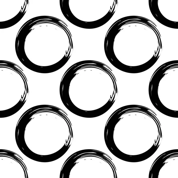 Fekete foltok varrat nélküli mintát. Elszigetelt fehér background. Vektoros illusztráció. Textil rapport. — Stock Vector