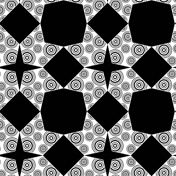 Sfondo senza cuciture con motivo geometrico astratto. Elementi di tangram. Rapporti tessili . — Vettoriale Stock