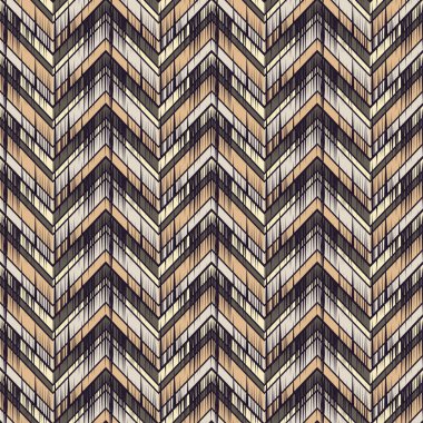 Etnik boho seamless modeli. Zikzak doku çizikler. Retro motif. Tekstil rapport.