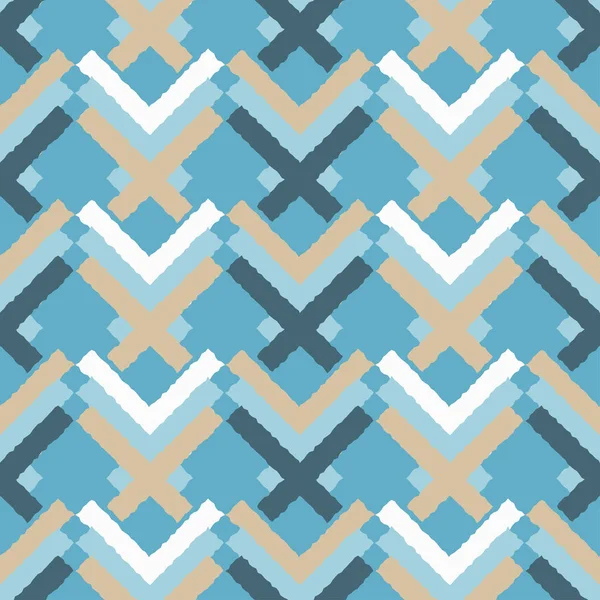 Etniska boho sömlösa mönster. Abstrakta geometriska mönster. Retro motiv. Textil rapport. — Stock vektor