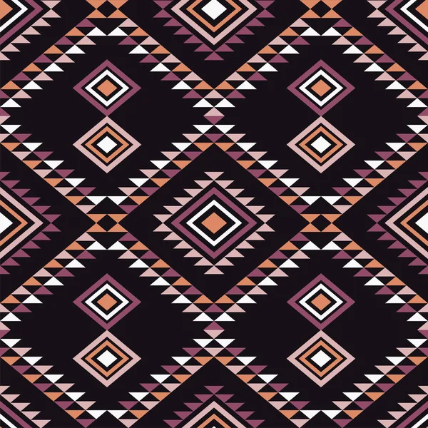 Etniska boho sömlösa mönster. Tribal mönster. Retro motiv. Textil rapport. — Stock vektor