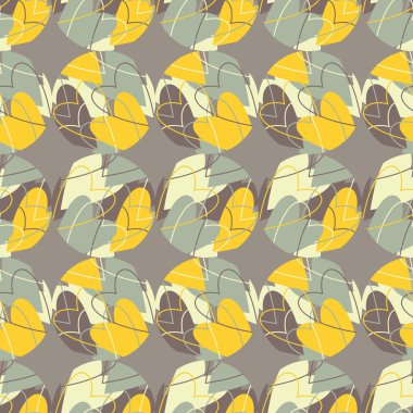 Polka dot seamless modeli. Kalp doku. Tekstil rapport.