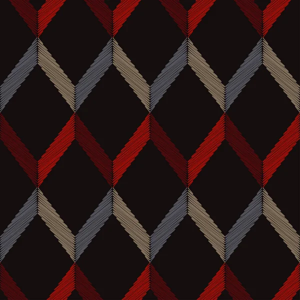 Etnik boho seamless modeli. Soyut geometrik desen. Nakış kumaş üzerine. Retro motif. Tekstil rapport.