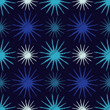 Dekoratif yıldız ile sorunsuz arka plan. Doku karalamak. Tekstil rapport.