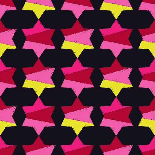 Dekoratif yıldız ile sorunsuz arka plan. Doku karalamak. Tekstil rapport.