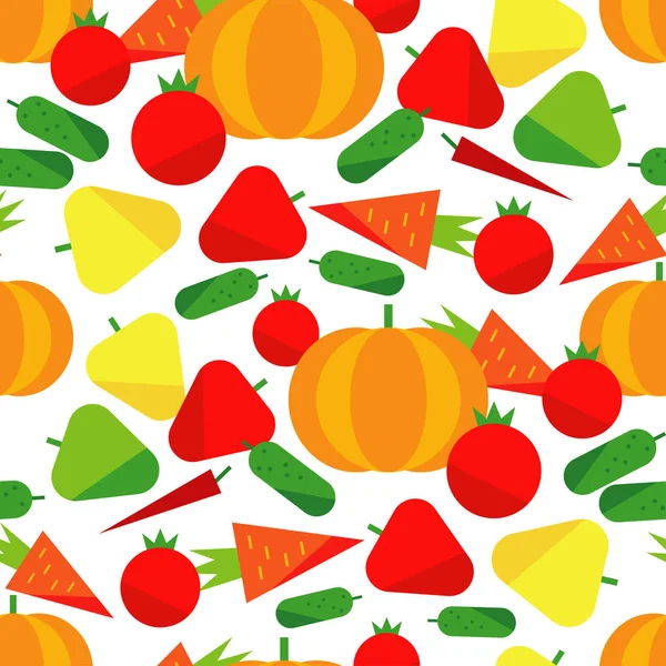 Beyaz bir arka plan üzerinde sebze ile Seamless modeli. Hasat Festivali. Şükran günü. Düz tasarım. Tekstil rapport.