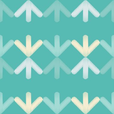 Soyut geometrik desenli sorunsuz arka plan. Oklar desen. Doku karalamak. Tekstil rapport.