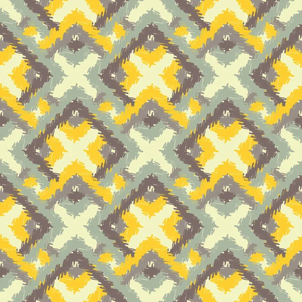 Fond sans couture avec motif géométrique abstrait. Texture à griffonner. Relation textile . — Image vectorielle