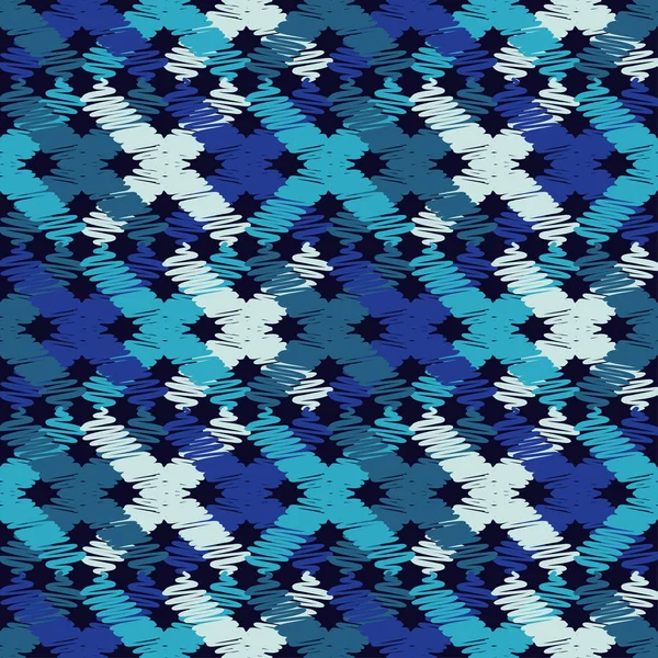 Modèle sans couture boho ethnique. Texture à griffonner. Motif rétro. Relation textile . — Image vectorielle