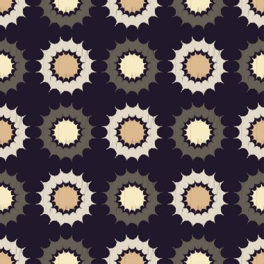 Etnik boho seamless modeli. Dekoratif güneş. Doku karalamak. Retro motif. Tekstil rapport.