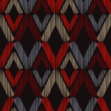 Etnik boho seamless modeli. Doku karalamak. Retro motif. Tekstil rapport.